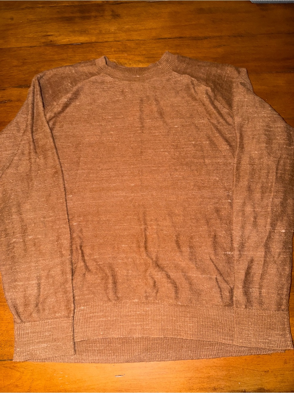 GAP Men's Crewneck Sweater in Rust Brown